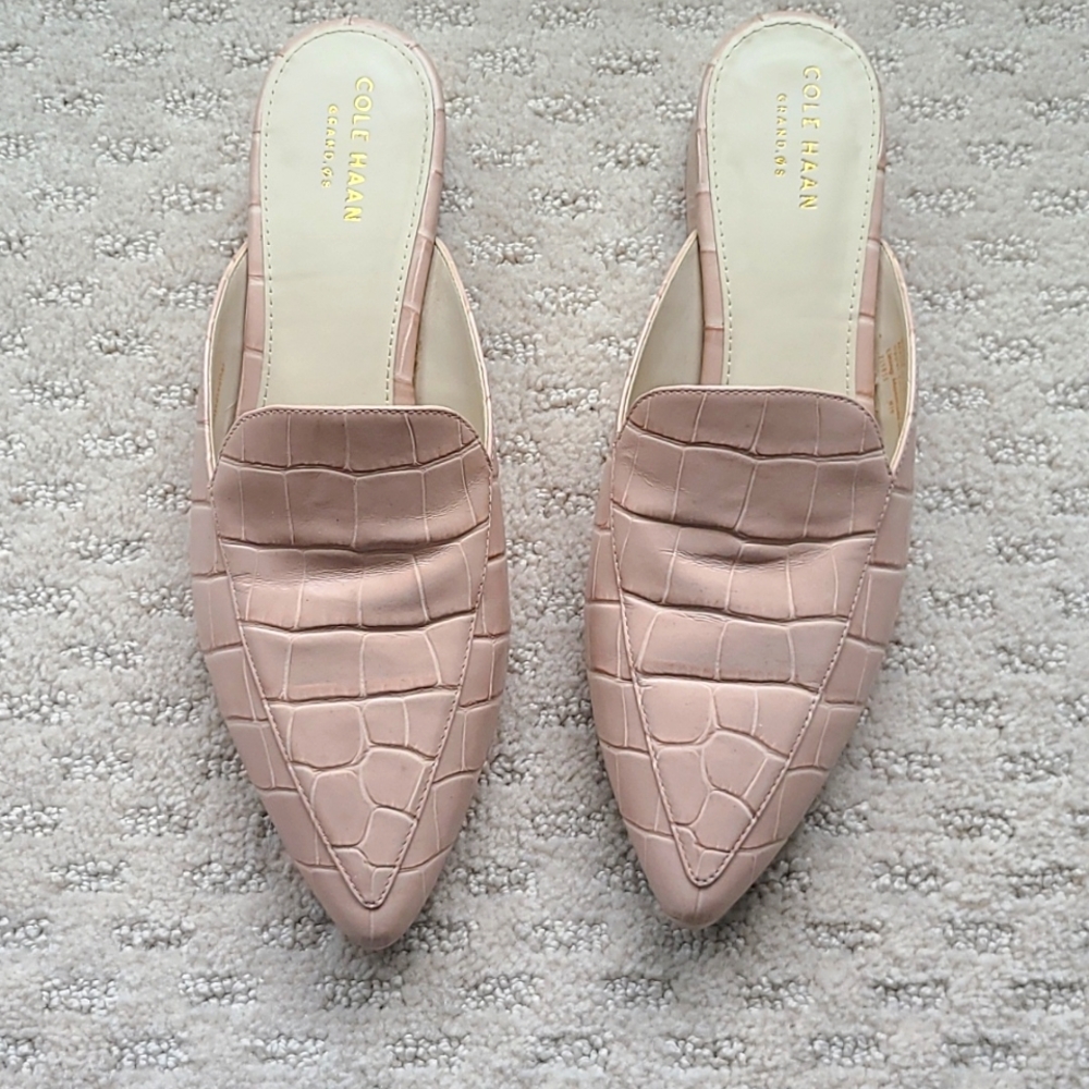 Cole Haan mules, Pink, size 7.5